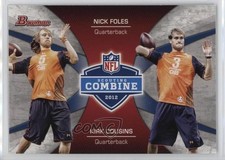 2012 Bowman Combine Competition Nick Foles Kirk Cousins #CC-FC 1nv9