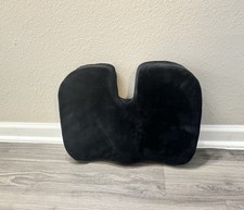 Seat Cushion, Memory Foam Chair Pad Cushion for Back Tailbone Pain Relief Black