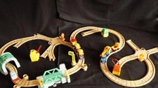 Flip-Track-Eisenbahn, Fisher-Price-Zugwagen, Eisenbahn. großes Set. ab 1992.