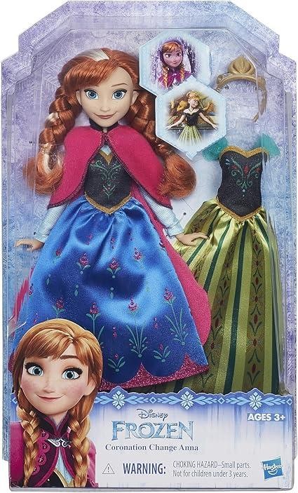 Disney Frozen Fashion Doll Anna, Toy Doll for 3 Year Old and