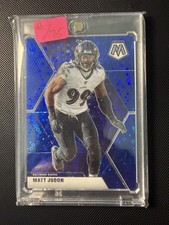 2020 Panini Mosaic No Huddle Blue Prizm /75 Matt Judon #24