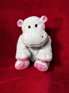 Ty Pluffies Hippo Plush Mint Green Pink Tubby 2002 Tylux Vintage Baby 8”