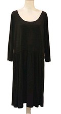 Michael Kors 3/4 Sleeve Black Shift Dress Women’s Sz 2X Pockets Pull Over EUC