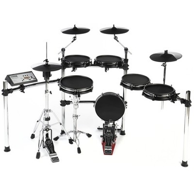 Hybrid PRO E-Drum Set, Elektron. Schlagzeug, 12'' HiHat, 12'' Kick Pad, PC/MAC SW