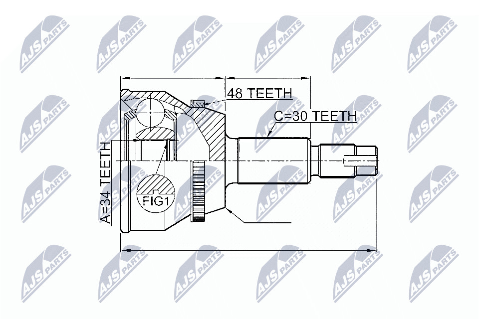 N.T.Y. NPZ-TY-073.NTY Joint Kit, drive shaft for LEXUS,TOYOTA