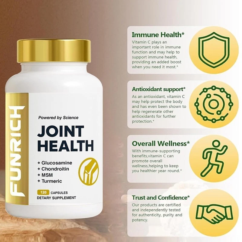 FUNRICH Joint Health Supplement – Glucosamine, Chondroitin, MSM & Turmeric - Image 4 of 4