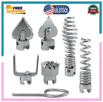 7Pcs Drain Cleaner Combination Cutter Head Set, 16mm Dredging for Ridgid k50
