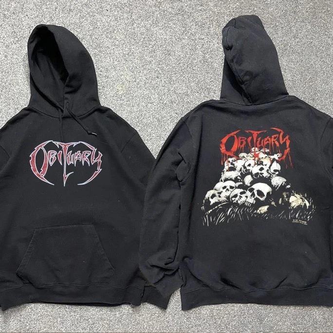 New Obituary 1997 pile of skulls Christmas Gift S-5XL Hoodie