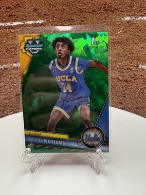 2023 Bowman Chrome U Devin Williams 1st Bowman Sapphire Green /99 