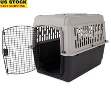 Hard-Side Plastic Pet Kennel Travel Carrier Dogs Medium Safe Secure Home New
