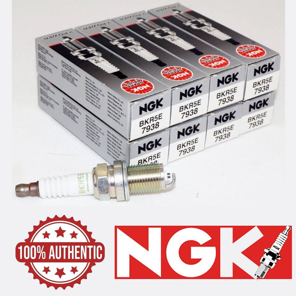 8 Pack Genuine NGK 7938 V-Power Spark Plugs BKR5E for Dodge Jaguar Mercedes