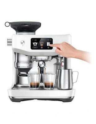BREVILLE ORACLE JET ESPRESSO COFFEE MACHINE - NEW WHITE HOME BARISTA LATTE CAFE
