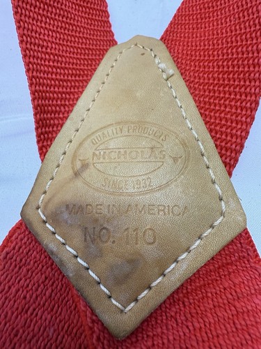 McGuire Nicholas Heavy Duty Suspenders 2" # 110 Red Made In USA - Bild 2 von 9