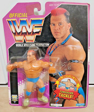 Vintage Hasbro WWF Tatanka Figure Purple Card Unopened MOC