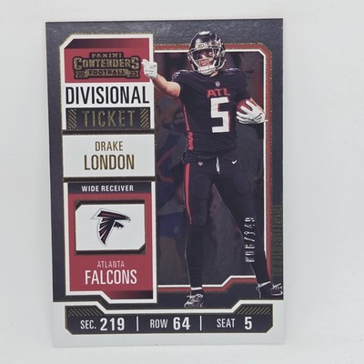2023 Panini Contenders #5 Drake London Divisional Ticket #/149