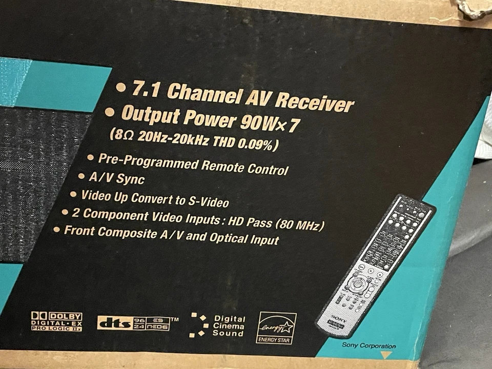 Sony STR-DE698 7.1 Channel AV Receiver AM/FM HiFi Home Theater Surround Sound - Image 4 of 4