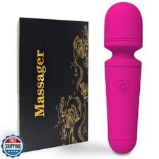 Gsttoomeep Rechargeable Mini Massager with 10 Quiet Vibration Modes Cordless 