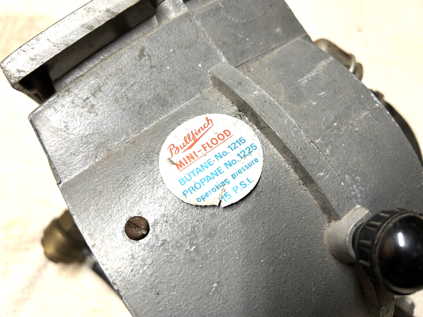 Bullfinch Butane Propane Gas Mini flood light Vintage Industrial