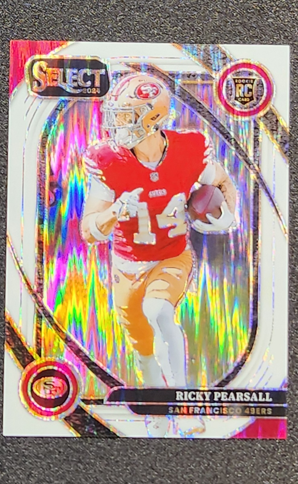 2024 Panini Select - Club Level Ricky Pearsall #285 White Shock Prizm /199 (RC)
