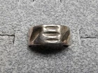 GRANDMA GRABE'S BEAUTIFUL VINTAGE STERLING SILVER ETCHED BAND 8G RING SIZE 10