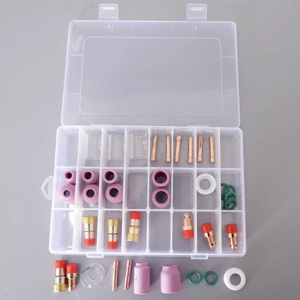 40 Piece Stubby Gas Lens Collet Nozzle Consumables Kit - Bild 2 von 4