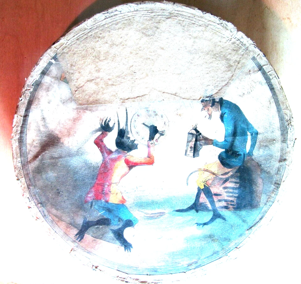 OPTIK Rarität PHENAKISTIKOP Geister-Erscheinungen + 18 Bildscheiben 1834 Museal - Bild 1 von 4