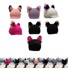 Ski Helmet Cover Fun Knitted Hat Cute Decorative Snowboarding and Skiing Helmet