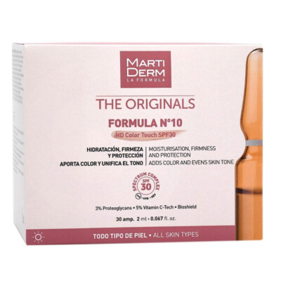 Martiderm Formula Nº10 HD Color Touch SPF30 30 ampoules