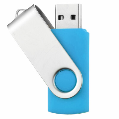 UNIREX SKYBLUE USB STICK SWIVEL aus 1GB bis 128GB und 4 Bügelfarben wählbar.