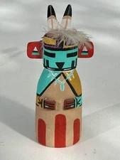 Hopi Putsqatihu Cradle Kachina/Katsina Flat Hanging Doll 5" T Old Style VTG