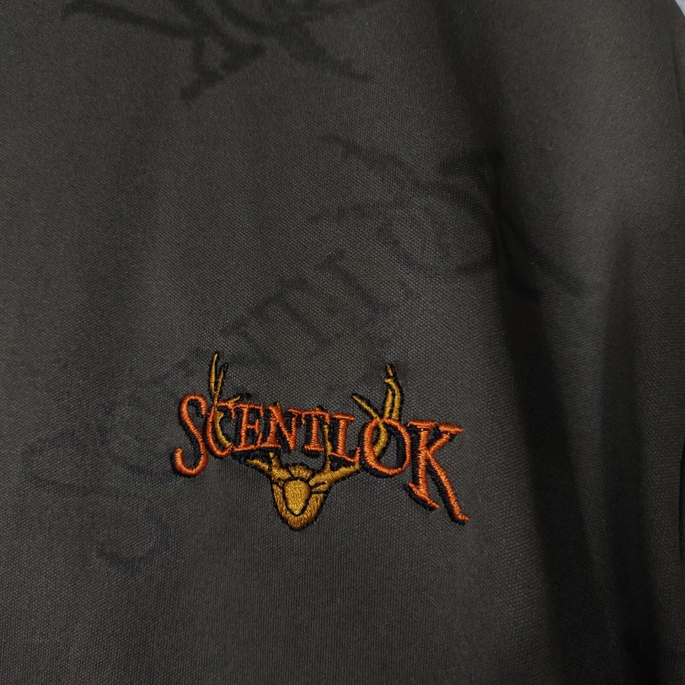 Camisa ScentLok Para Hombre Mediana Verde Oliva Eliminación de Olores Tecnología Cremallera Completa Caza Foto 3 de 4