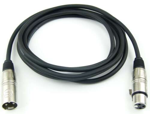 3m Microphone Cable, 3pole, XLR Times to XLR Female, DMX Microphone Cable Adam Hall - Picture 1 of 7