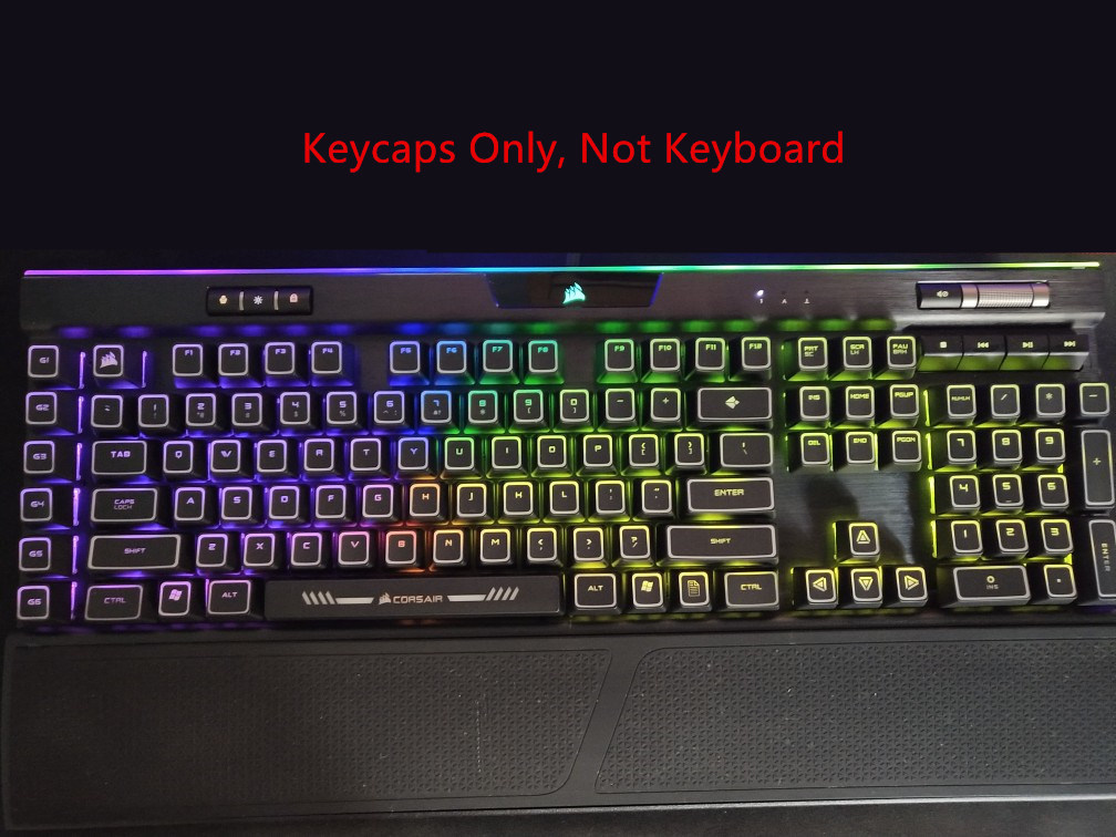 Rog Keyboard 104 Keys ROG Backlit Keycap For Corsair K70 RGB K95 Strafe Mechanical Keyboard Corsair Platinum K95