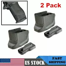 2 Pack Tactical Defense Grip Magazine Base Plate Enhanced Extension FOR Glock 43