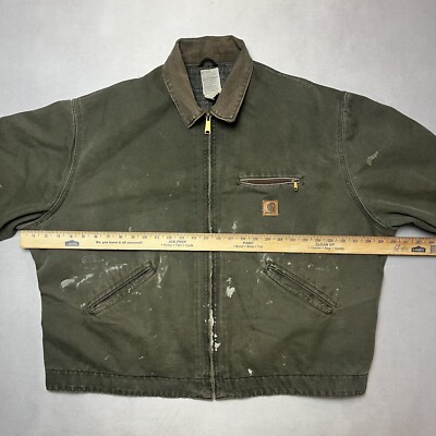 Vintage Carhartt Detroit J97 MOS Work Jacket Thrashed Faded Vintage Carhartt Detroit J97 MOS Work Jacket Thrashed Faded