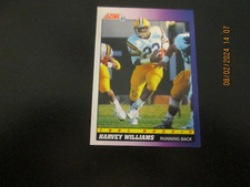 HARVEY WILLIAMS CHIEFS 1991 SCORE  ROOKIE CARD #588. rookie card picture