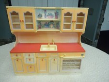 VINTAGE 1996 SAN FRANCISCO TOY MAKERS DOLL KITCHEN PLAYSET 