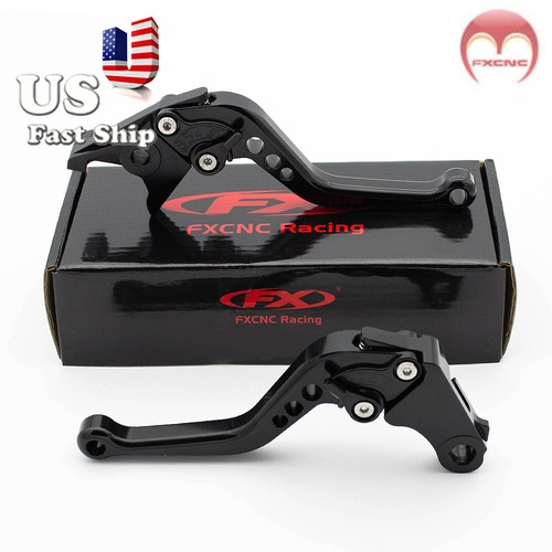 CNC For Yamaha Kawasaki Suzuki BMW Honda 3D Brake Clutch Levers Set Motorcycle E - Foto 2