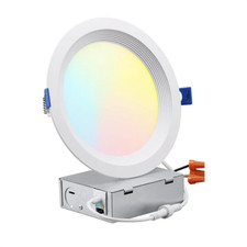 Torchstar 6-Inch LED Recessed Lighting Fixture 3000K Warm White - Pack of 1