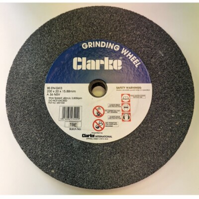Clarke 8'' (200 mm) Feinschleifscheibe / 16 mm Bohrung 6501040