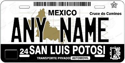 Mexico San Luis Potosi Photo License Plate Free Personalization on this plate