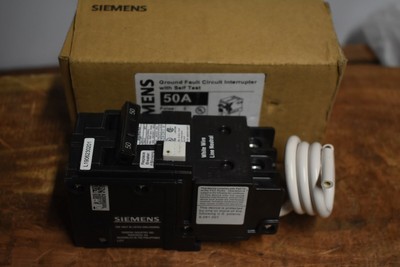 Siemens QF250A Breaker Ground Fault Circuit Interrupter 50 Amp 2 Pole