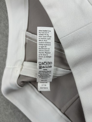 Spanx On-the-Go 6"" Damenshorts silberfarbenes Futter klassisch weiß neu Größe XL 20375R - Bild 16 von 21