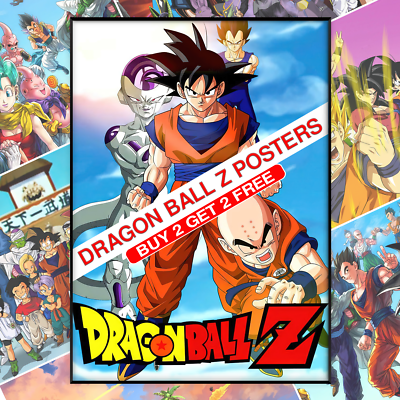 Dragon Ball Z Posters Anime Manga TV Wall Art Print Poster Picture
