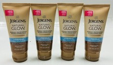 4 jergens natual glow gradual tan medium-tan firming moisturizer 2oz travel size