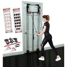 Tower 200 Door Gym Full Body Workout System - Handles, Straps, Bar, DVD, Chart