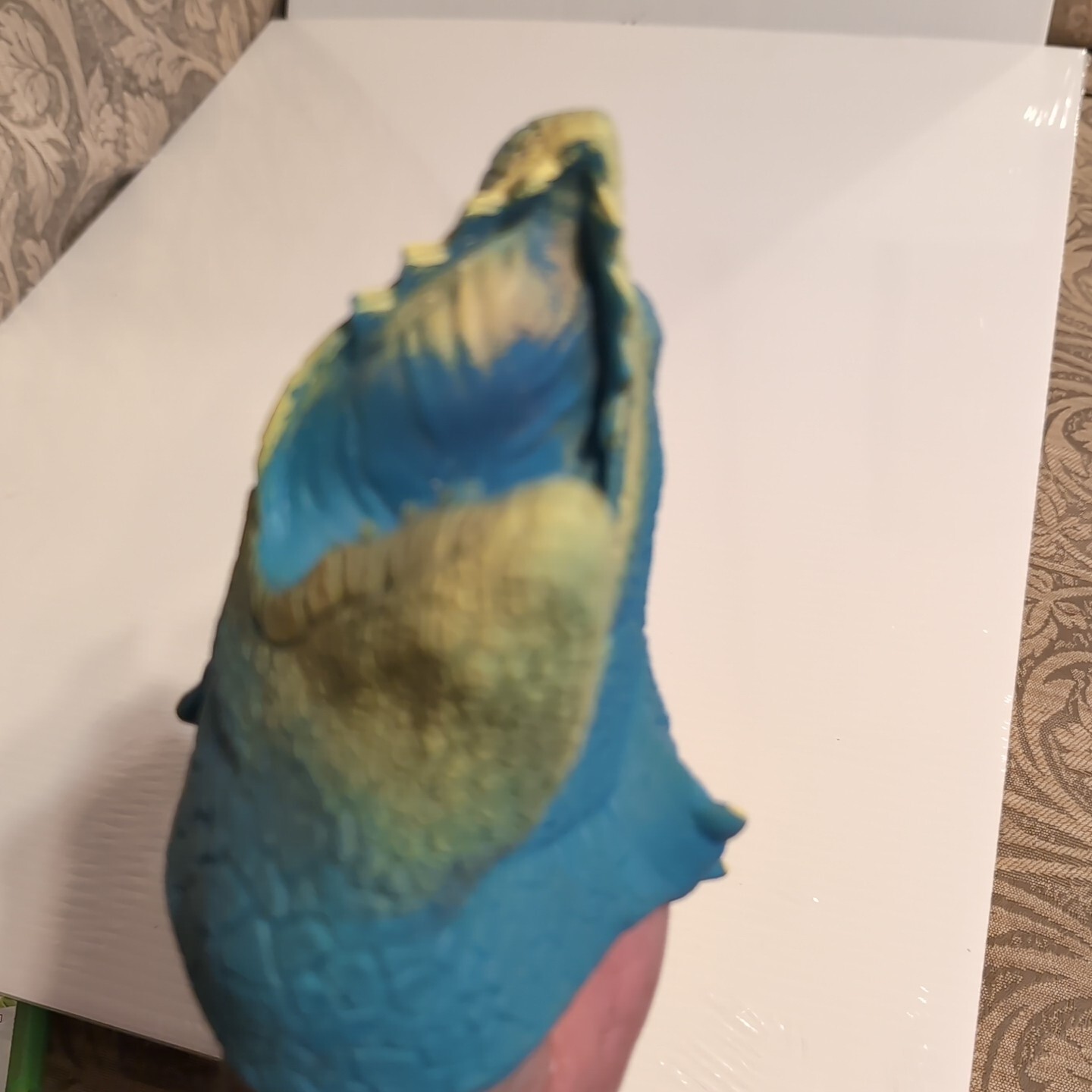 Vtg. Rubber Dinosaur Head Child's Hand Puppet Possiblely JA-RU Imperial?