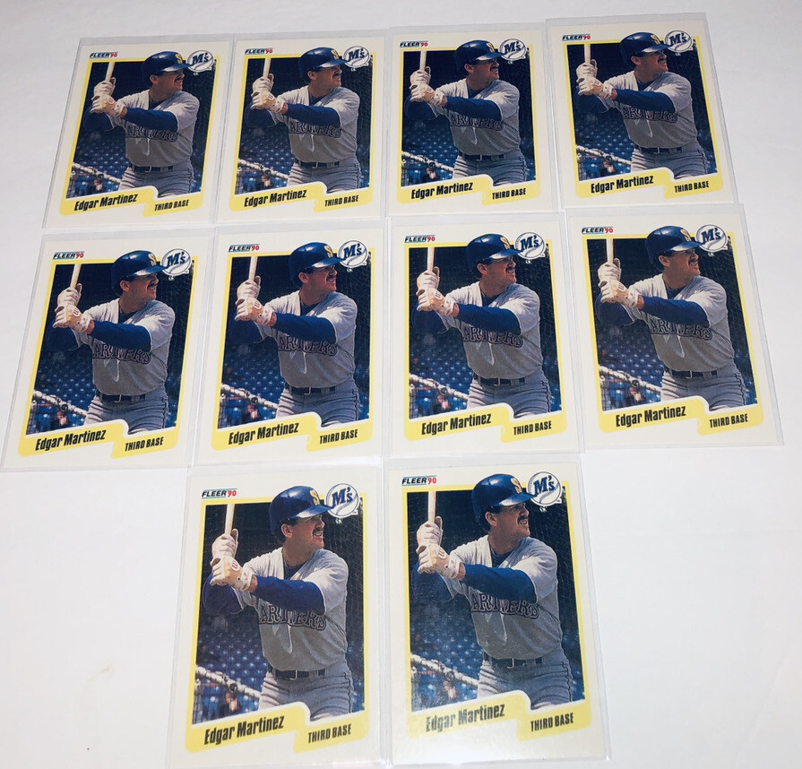 Edgar Martinez #520 Baseball Cards 1990 Fleer trading card — raw and PSA graded price guide