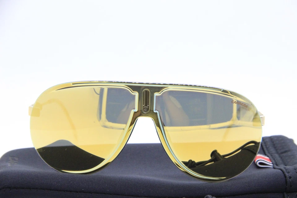 NUEVAS GAFAS DE SOL CARRERAS SUPERCHAMPION J5GSQ DORADAS ESPEJADAS AUTÉNTICAS CON ESTUCHE 99-01 Foto 2 de 4