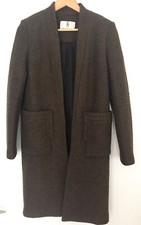 Women’s Vivienne Hu Khaki Olive Green Boiled Texture Coat - Size Xs-s